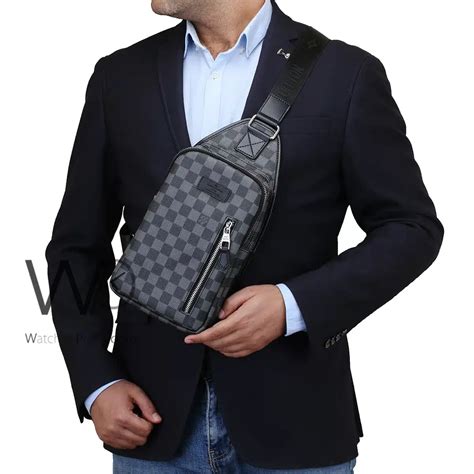 louis vuitton shoulder bag mens black|black louis vuitton side bag.